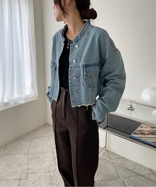 「Didot.showroom」 デニムジャケット FREE ブルー レディース_画像9