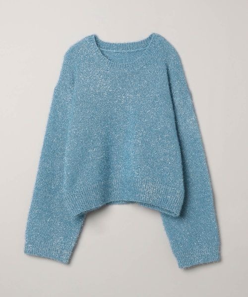 「JEANASIS」 長袖ニット FREE シルバー レディース_画像4