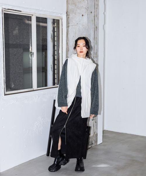 「JEANASIS」 長袖ニット FREE シルバー レディース_画像7