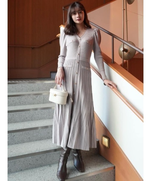 Her lip to ワンピース Suite Room Knit Long Dress : ZOZOTOWN Yahoo