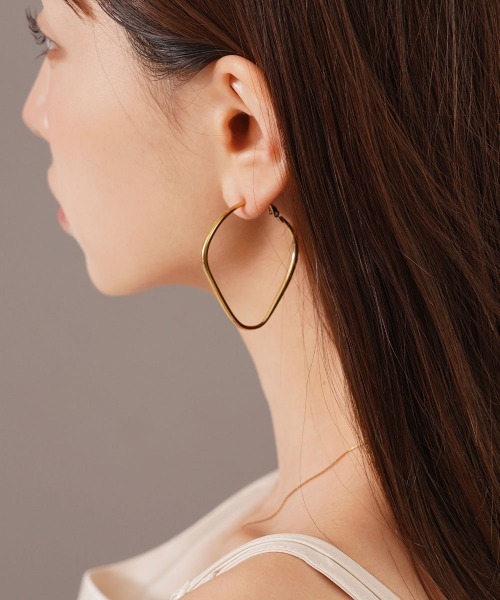 CEMO NEMO（セモネモ） イヤリング 「金属アレルギー対応」スクエア