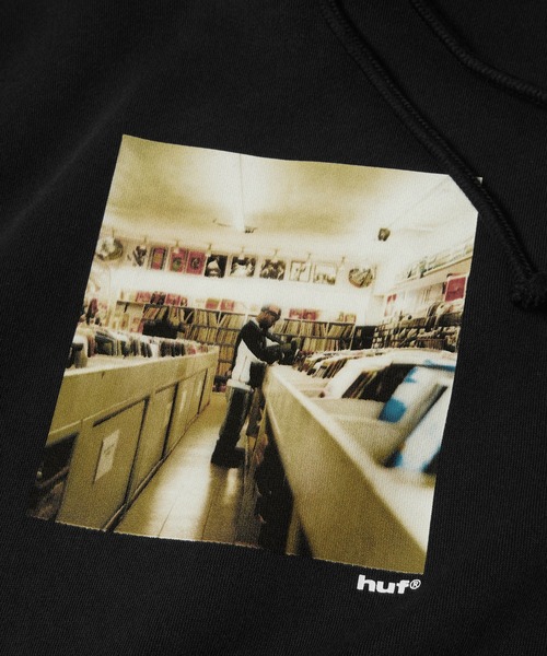 HUF（ハフ） パーカー HUF X J DILLA DIGGIN PO WASHED HOODIE メンズ
