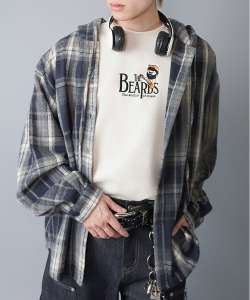 SPINNS（スピンズ） トレーナー スウェット ひげおじさんフェイク