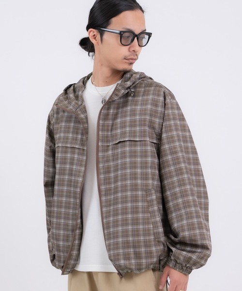 improves（インプローブス） ナイロンジャケット チェック柄