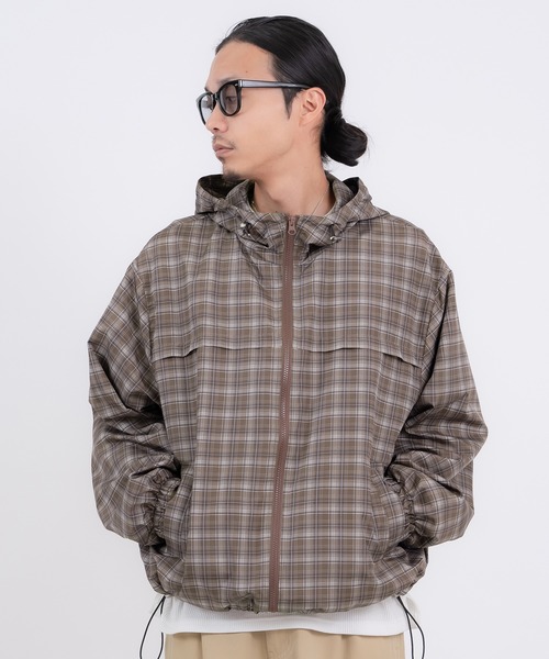 improves（インプローブス） ナイロンジャケット チェック柄