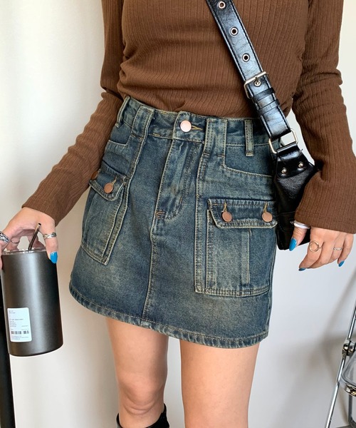 「non-hedge」 キュロット M ブルー レディース_画像4