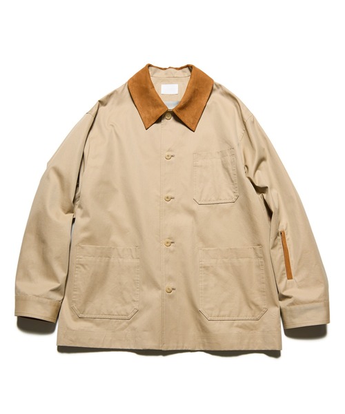 SOPHNET.（ソフネット） カバーオール LEATHER COLLAR COVERALL メンズ