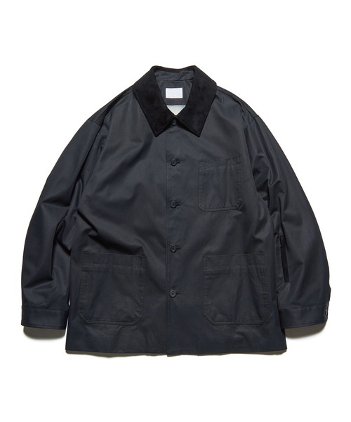 ジャケット・アウター SOPHNET. LEATHER COLLAR COVERALL SOPHNET.（ソフネット） カバーオール LEATHER COLLAR COVERALL メンズ