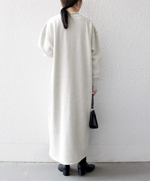 SHIPS any 「SHIPS any」 長袖ワンピース ONE SIZE ライトグレー
