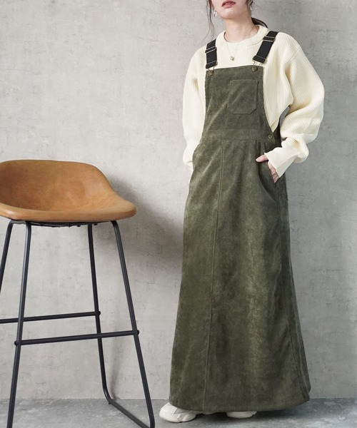 Emma（エマ） サロペット オーバーオール コーデュロイジャンパー