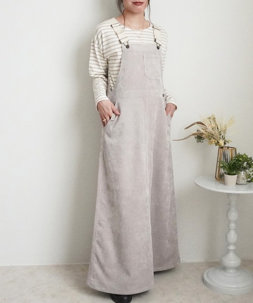 Emma（エマ） サロペット オーバーオール コーデュロイジャンパー