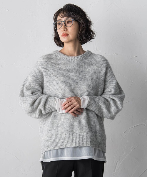 la.f（ラ・エフ） ニット セーター モヘヤスパンコールニット