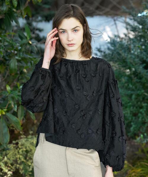 DRESSTERIOR（ドレステリア） ブラウス シャツ シアーエンブロイダリー
