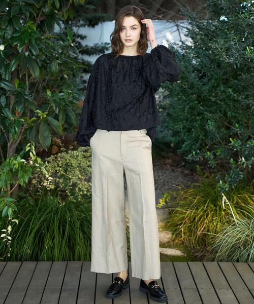 DRESSTERIOR（ドレステリア） ブラウス シャツ シアーエンブロイダリー