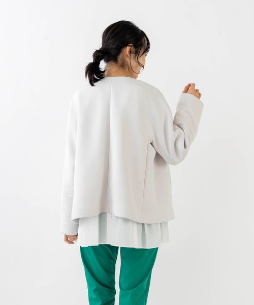 「Sono」 ノーカラーコート 1 グレー系その他 レディース_画像9