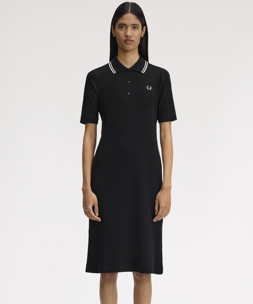 FRED PERRY（フレッドペリー） ワンピース Ribbed Polo Dress／リブ