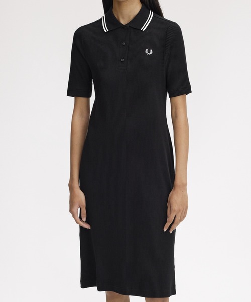 FRED PERRY（フレッドペリー） ワンピース Ribbed Polo Dress／リブ