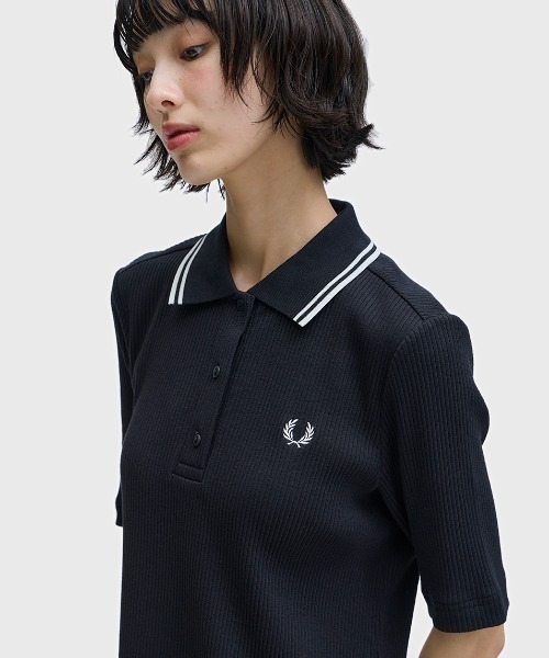FRED PERRY（フレッドペリー） ワンピース Ribbed Polo Dress／リブ