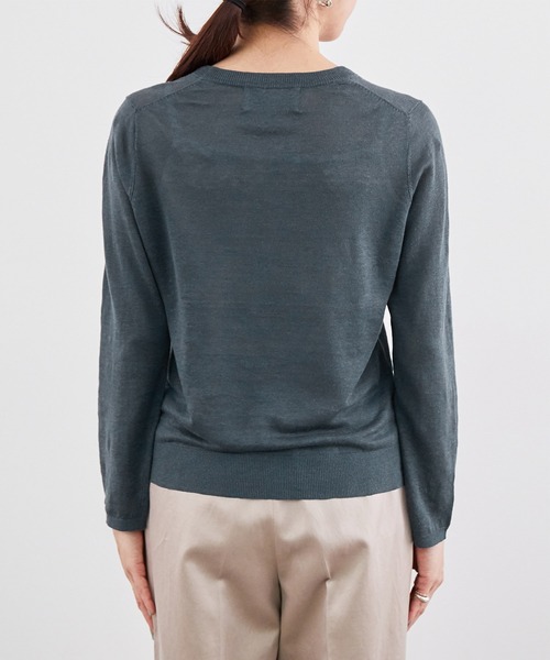 「MADEMOISELLE ROPE'」 長袖ニット 38 ホワイト レディース_画像3