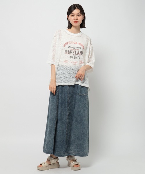 「niko and...」 半袖カットソー MEDIUM アイボリー レディース_画像8
