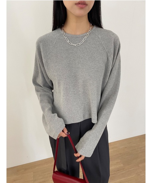 「Didot.showroom」 長袖カットソー FREE ネイビー レディース_画像6