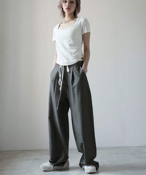 「Ulysses」 「Doula Doula」スラックス F グレー レディース_画像7