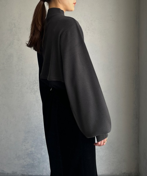 「&g'aime」 長袖ニット FREE チャコールグレー レディース_画像8