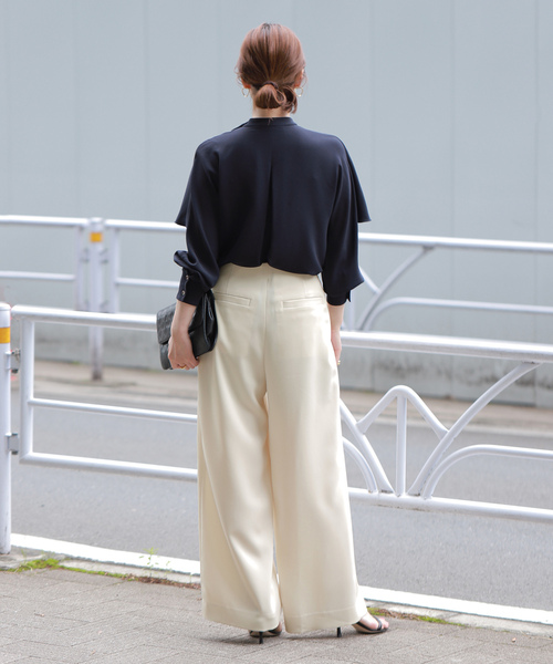 「VERMEIL par iena」 長袖ブラウス - ベージュ レディースの画像