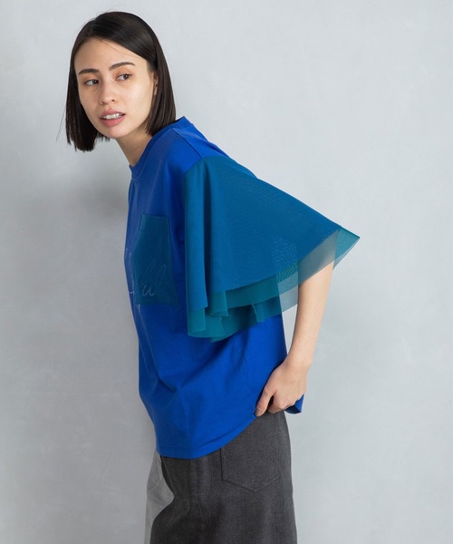 「MARECHAL TERRE」 半袖カットソー MEDIUM ブラック レディース_画像3