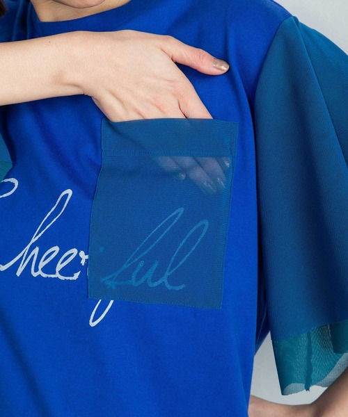 「MARECHAL TERRE」 半袖カットソー MEDIUM ブラック レディース_画像6