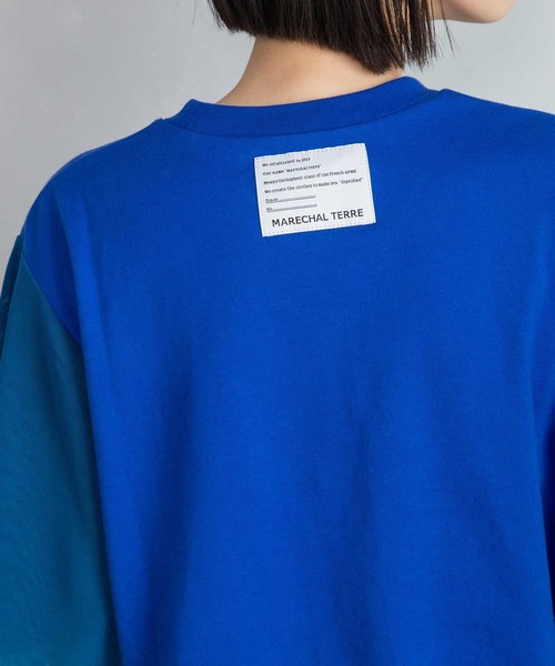 「MARECHAL TERRE」 半袖カットソー MEDIUM ブラック レディース_画像9