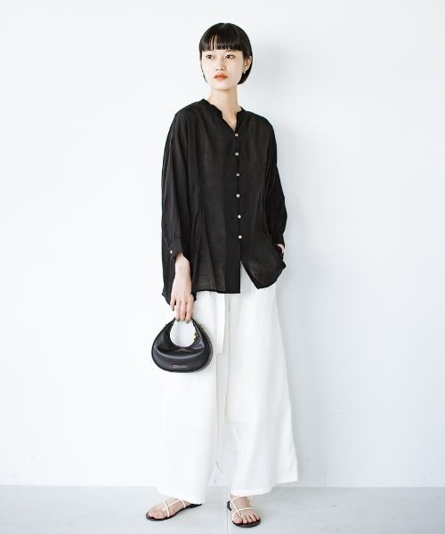 「ANNA LUNA」 長袖ブラウス MEDIUM ブラック レディース_画像3