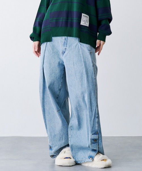 SeeSew ジーンズ 「UNISEX」DENIM CURVE PANTS/デニムカーブパンツ