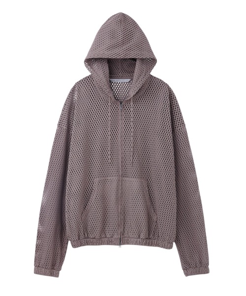パーカー COTTON MESH ZIP-UP HOODIE メンズの画像