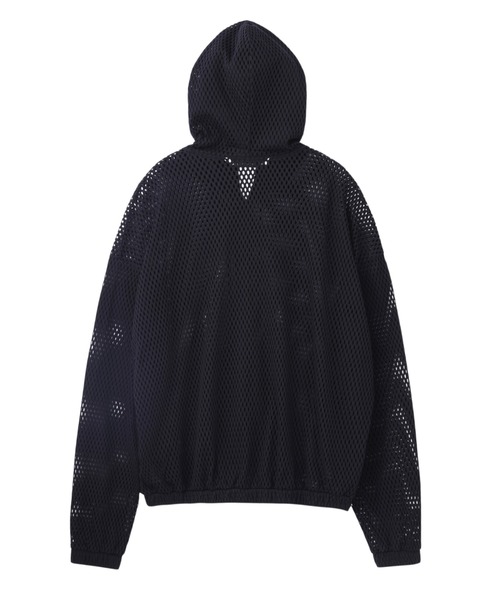 パーカー COTTON MESH ZIP-UP HOODIE メンズの画像