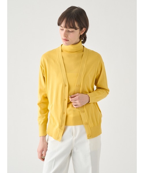 JOHN SMEDLEY（ジョンスメドレー） カーディガン Vネック長袖コットン