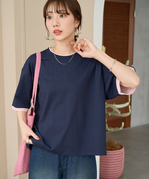 FREAK'S STORE（フリークスストア） tシャツ 半袖 限定展開 裏配色