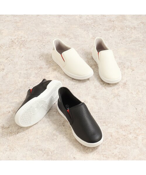 「BREEZE」 スリッポン 22.5 ブラック レディース_画像2