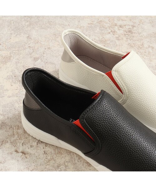 「BREEZE」 スリッポン 22.5 ブラック レディース_画像3