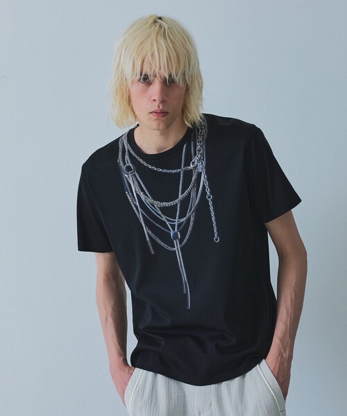 YArKA tシャツ 「YArKA×5351」ネックレス プリント 半袖 Tシャツ