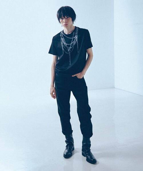 YArKA tシャツ 「YArKA×5351」ネックレス プリント 半袖 Tシャツ