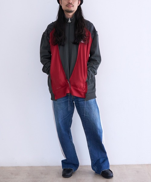 コート ジャケット DISCOVERED ”newsed” Docking Wide Track Jacket メンズ レディースの画像
