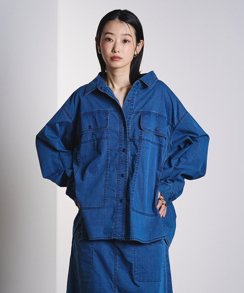 ROSE BUD（ローズバッド） ブラウス シャツ (GENE HEAVENS)WORK POCKET