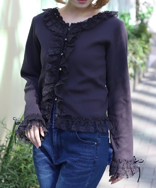 新品タグ付き 今期新作 axes femme アクシーズファム フリル ボレロ axes femme - 新品タグ付き 今期新作 axes femme アクシーズファム