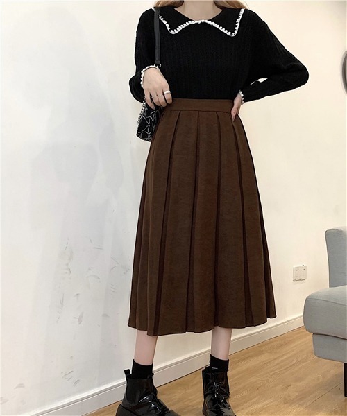 「Dream garden」 「free stylists」プリーツスカート S グリーン レディース_画像5