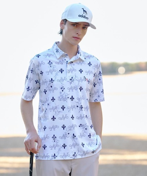 adabat（アダバット） ポロシャツ 半袖 「ADABAT NAVY」吸水速乾/UV