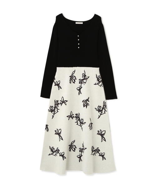 「PROPORTION BODY DRESSING」 ニットワンピース MEDIUM ブラック レディースの画像