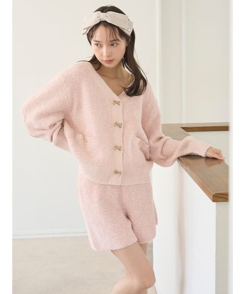 SNIDEL HOME パジャマ ルームウェア リボンツイードショートパンツ
