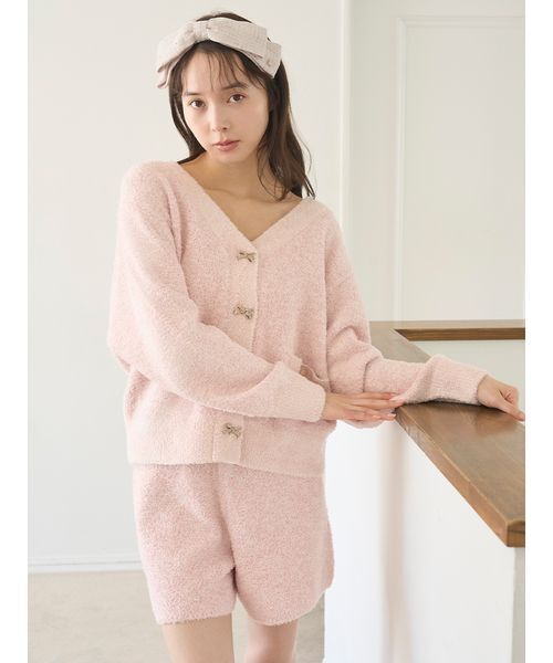 SNIDEL HOME パジャマ ルームウェア リボンツイードショートパンツ