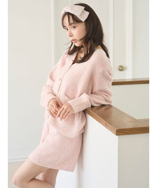 SNIDEL HOME パジャマ ルームウェア リボンツイードショートパンツ